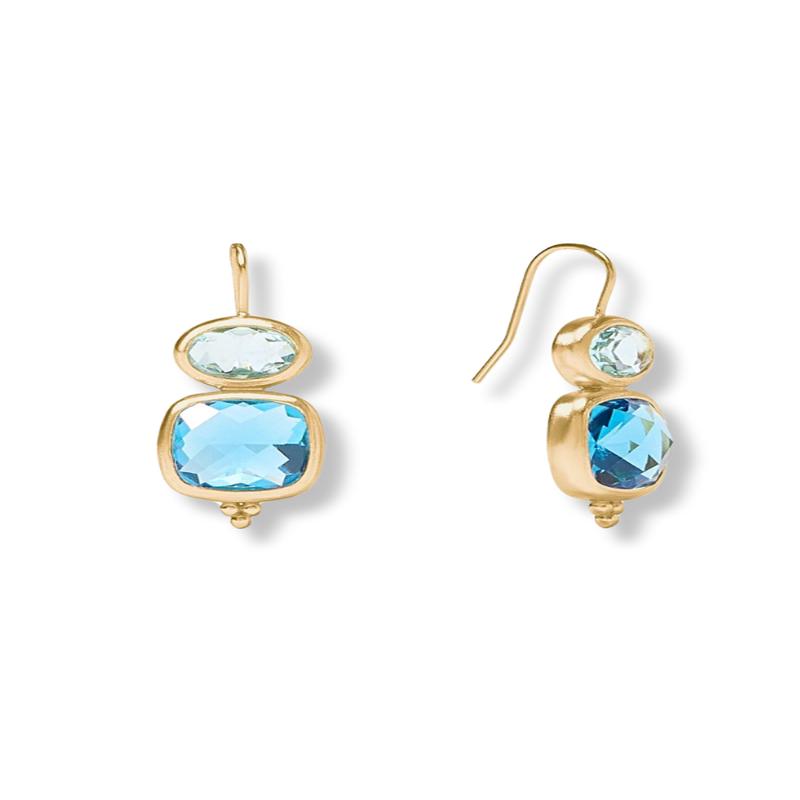 Julie Vos Kaleidoscope Bahamian Blue Earrings