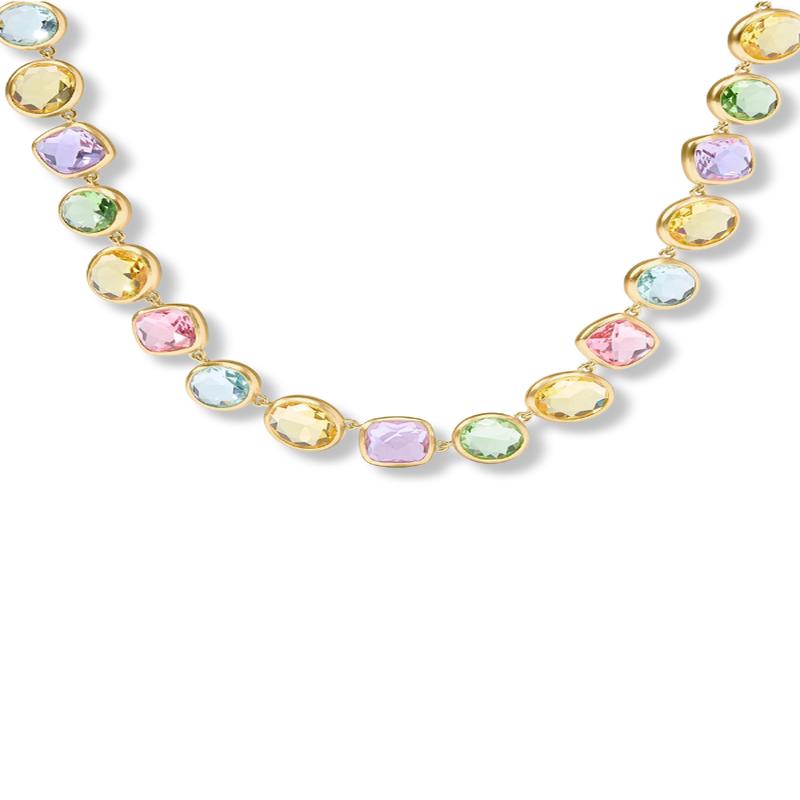 Julie Vos Kaleidoscope Multi Stone Tennis Necklace