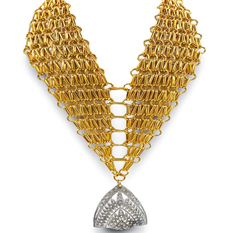 Made In The Deep South 1920 Fur Clip 1970s Necklace