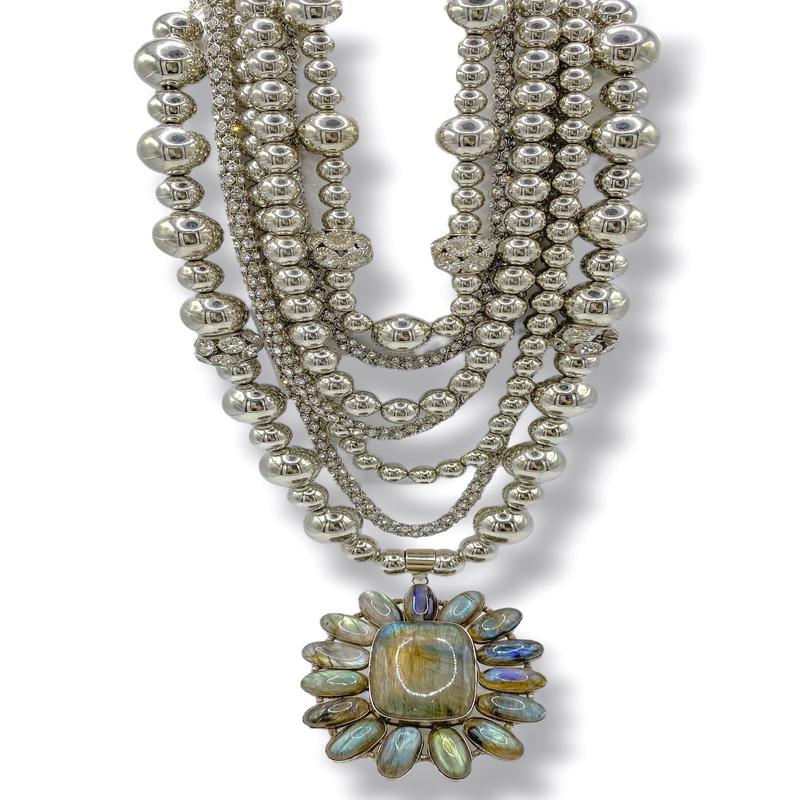 Made In The Deep South 1970s Labradorite 1970s Necklace