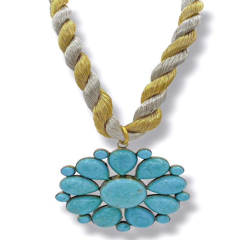 Made In The Deep South 1970s Turquoise 1970s Necklace