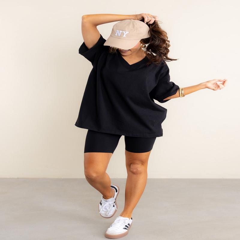 Raise The Bar Black Biker Short Set