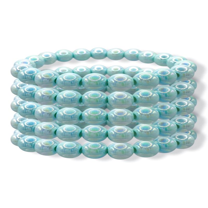 Spring Has Sprung Turquoise Beaded Bracelet Set