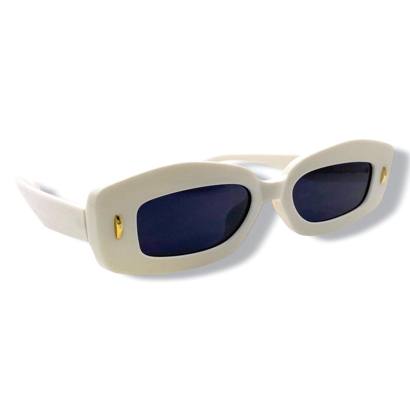 Statement Made White Thick Frame Sunglasses
