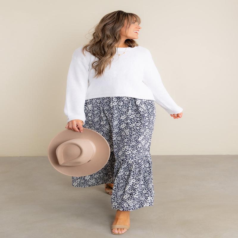 Z Supply Emerson White Long Sleeve Sweater - FINAL SALE