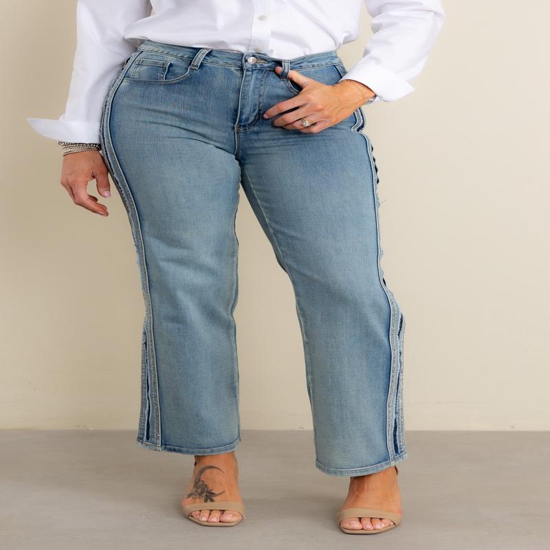 A.Z.I. Pamela Straight Leg Denim jean - FINAL SALE
