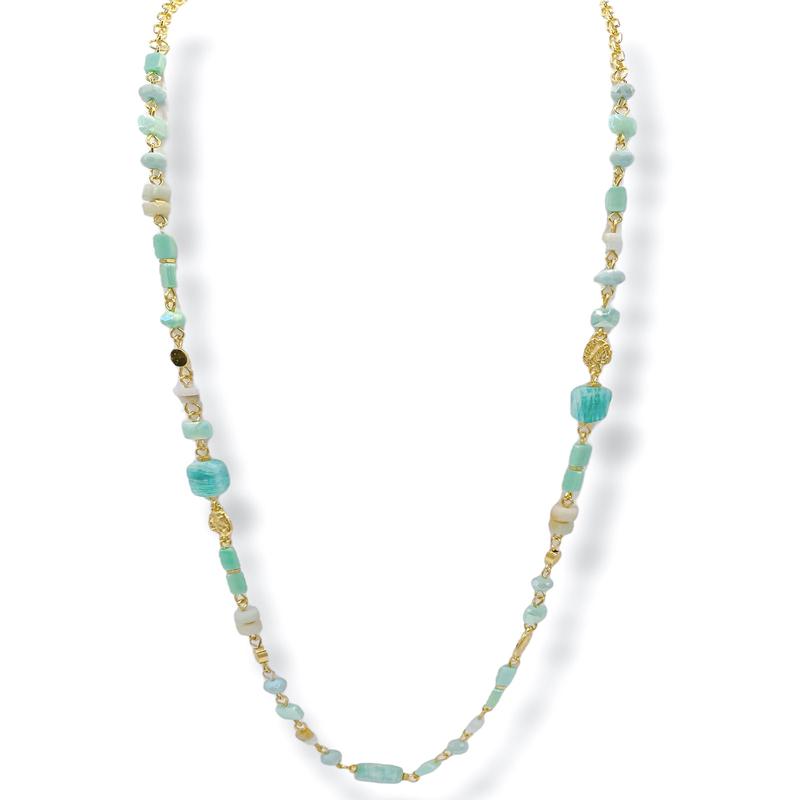 Be The Light Green Beaded Necklace