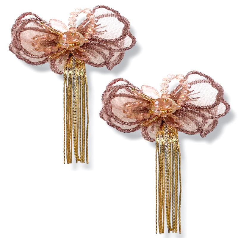 Emma Embroidery Lace Flower Earrings