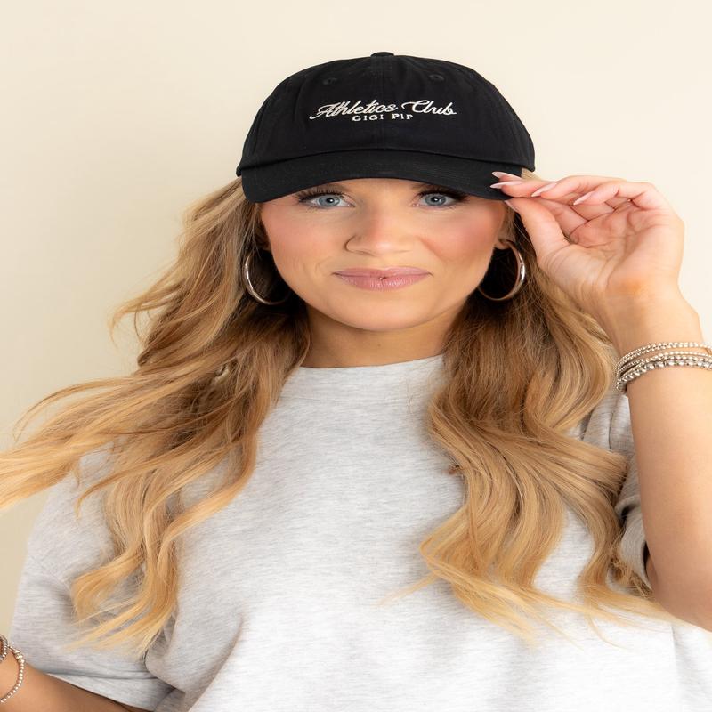 GIGI PIP Black Athletics Club Ball Cap - FINAL SALE