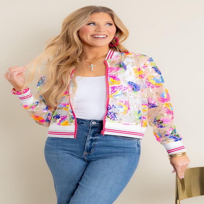 Jane Sheer Sequin Bombay Jacket *Final Sale*