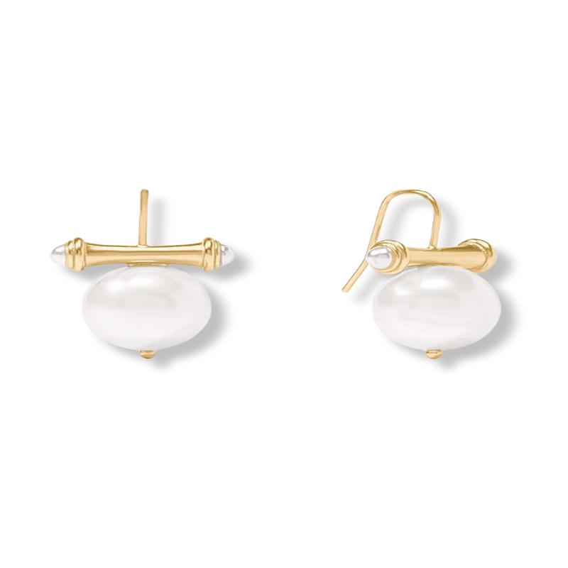 Julie Vos Bamboo Pearl Earrings