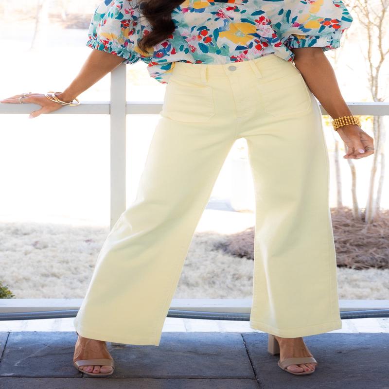 Just Black Sunshine Patch Pocket Flare Jean *Final Sale*