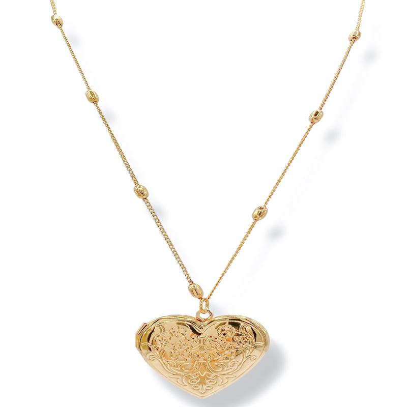 Lover Heart Locket & Ball Chain Necklace - FINAL SALE