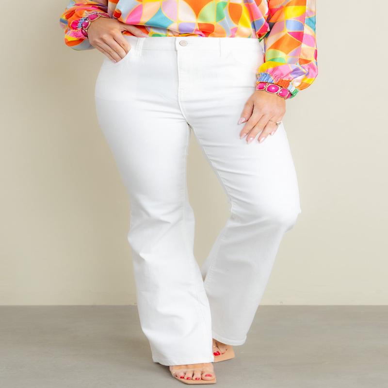 Raleigh High Rise Bootcut Ivory Pant - FINAL SALE