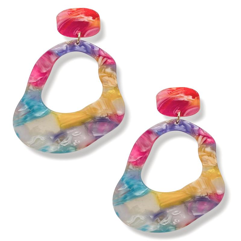 To The Core Acrylic Earrings *Final Sale*