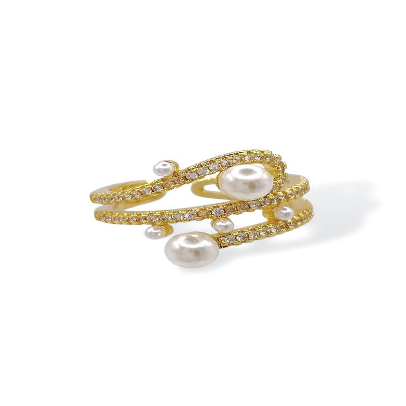 Treasure Jewels Seeing Double Pearl Ring