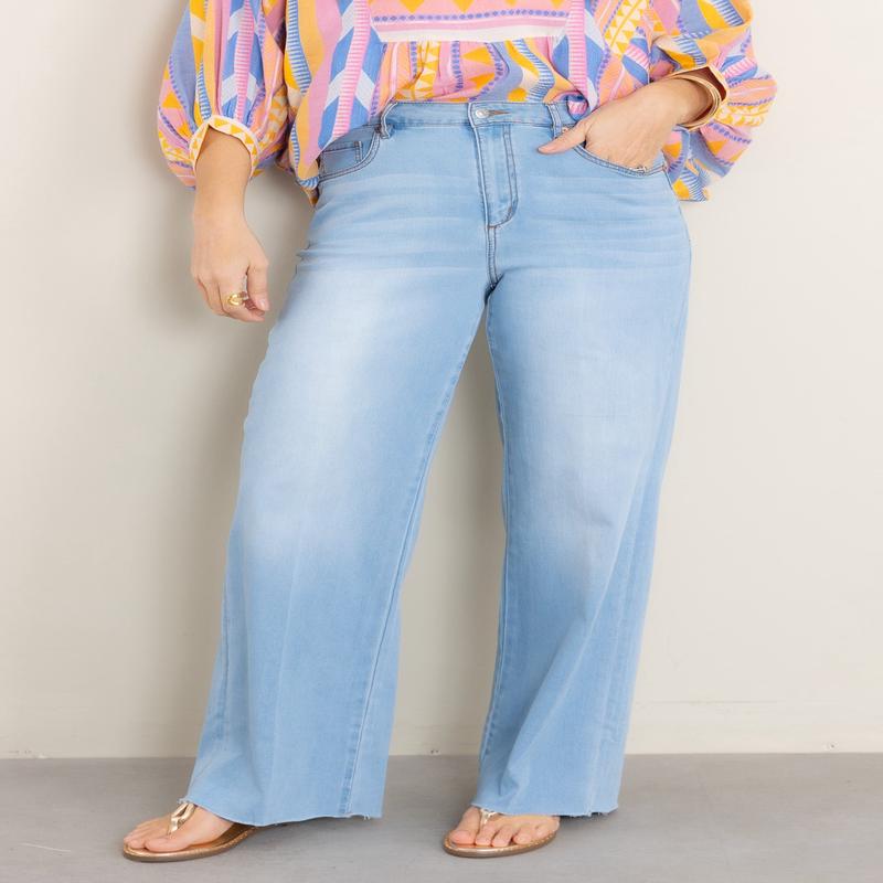 Tribal Brooke High Rise Wide Leg Jean *Final Sale*