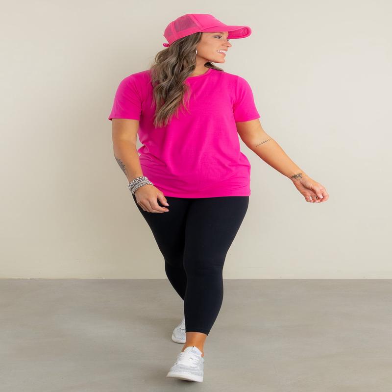 Truly Yours Short Sleeve Hot Pink Tee