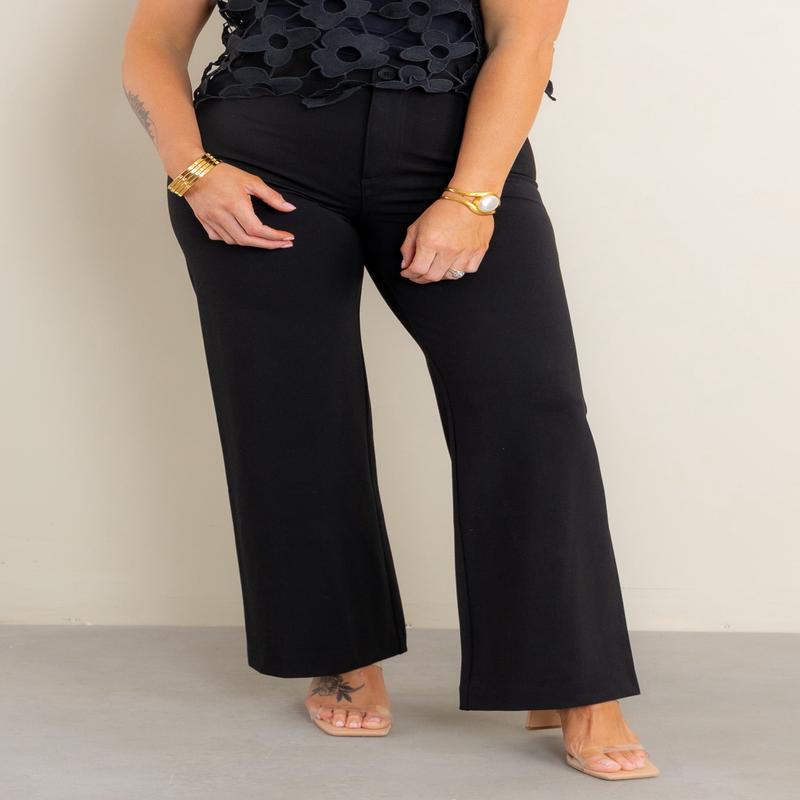 Z Supply Do It All Rilynn Black Wide Leg Pant