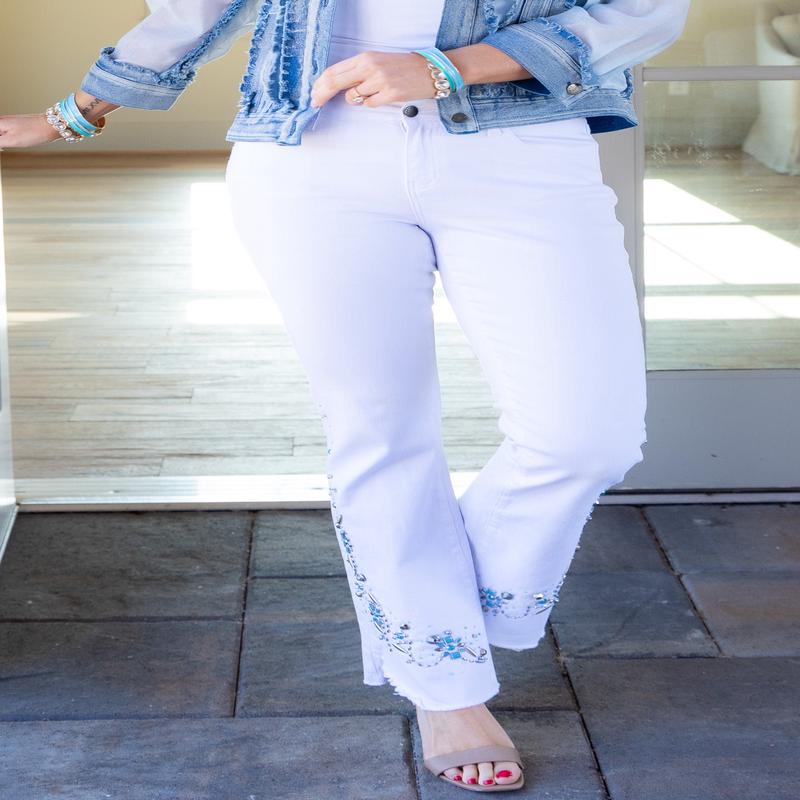 A.Z.I. Ruby White Bootcut Jean - FINAL SALE