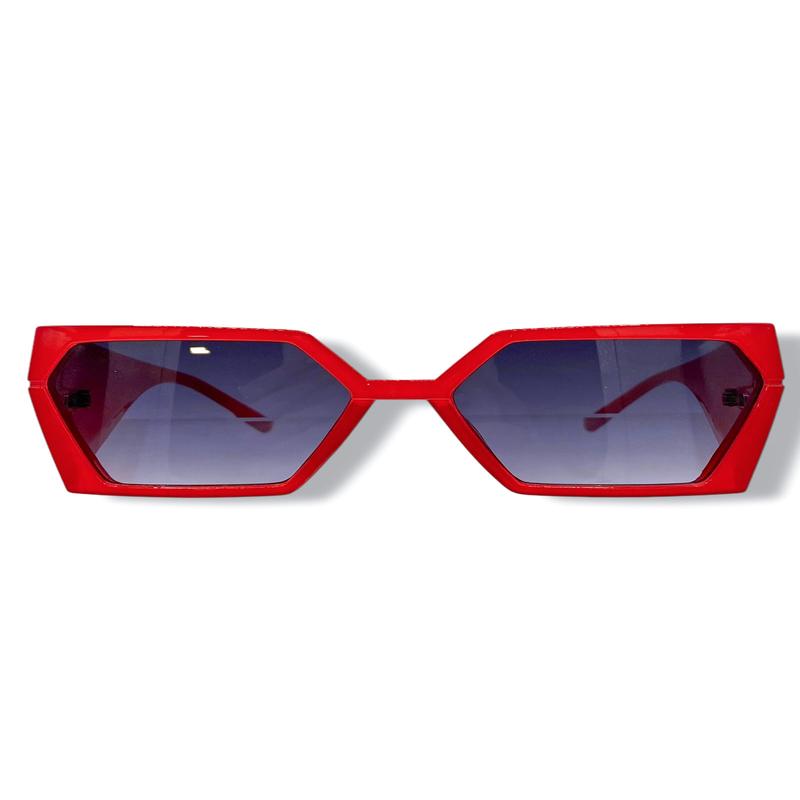 Blocking You Out Red Sunglasses