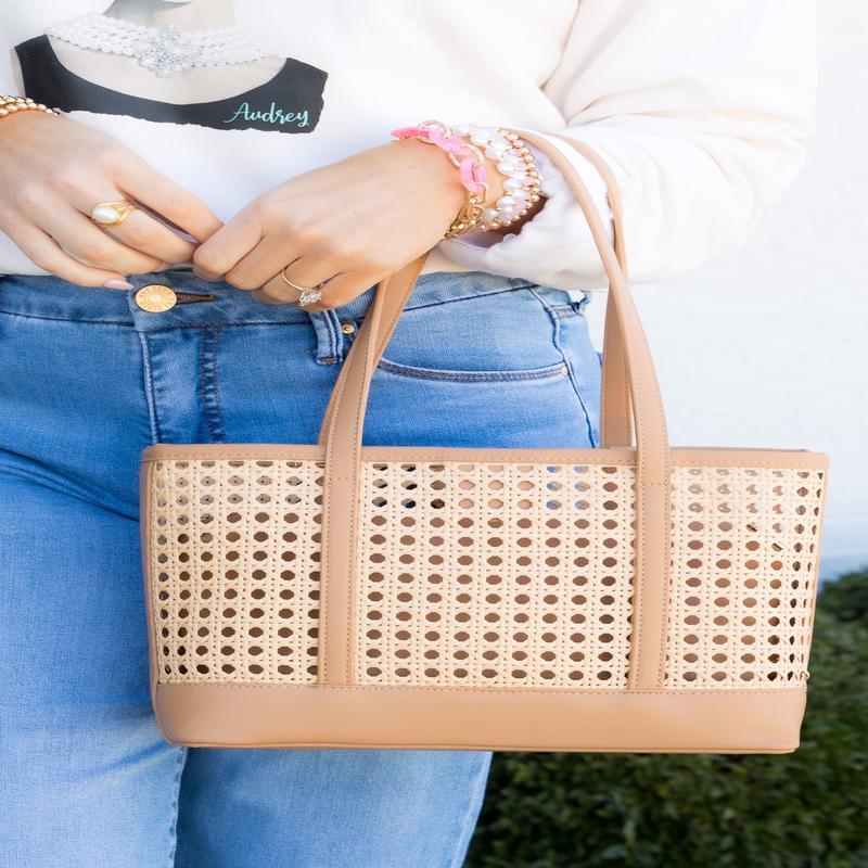 FINAL SALE Soleil Mini Tan Tote Bag