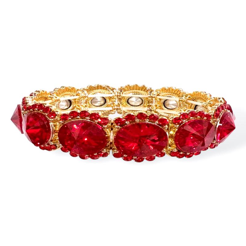 Star Of The Show Red Stretch Evening Bracelet