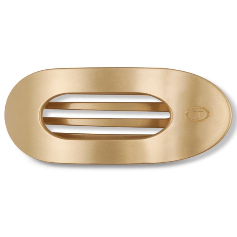 Teleties Large Flat Round Champagne Toast Hair Clip