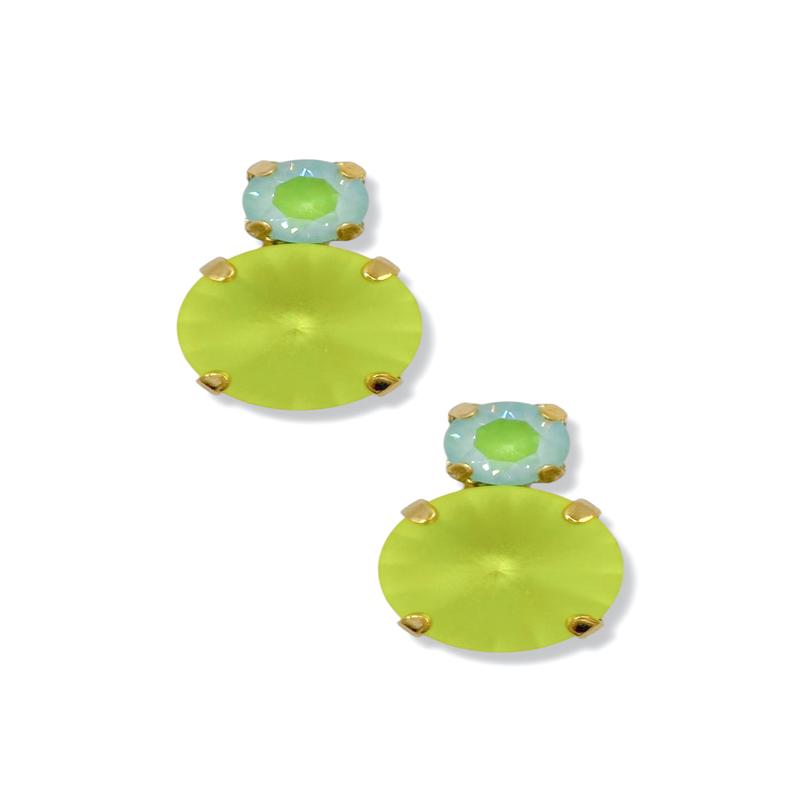 TOVA Baby Maegan Soft Mint Ignite Glacier Blue Earrings