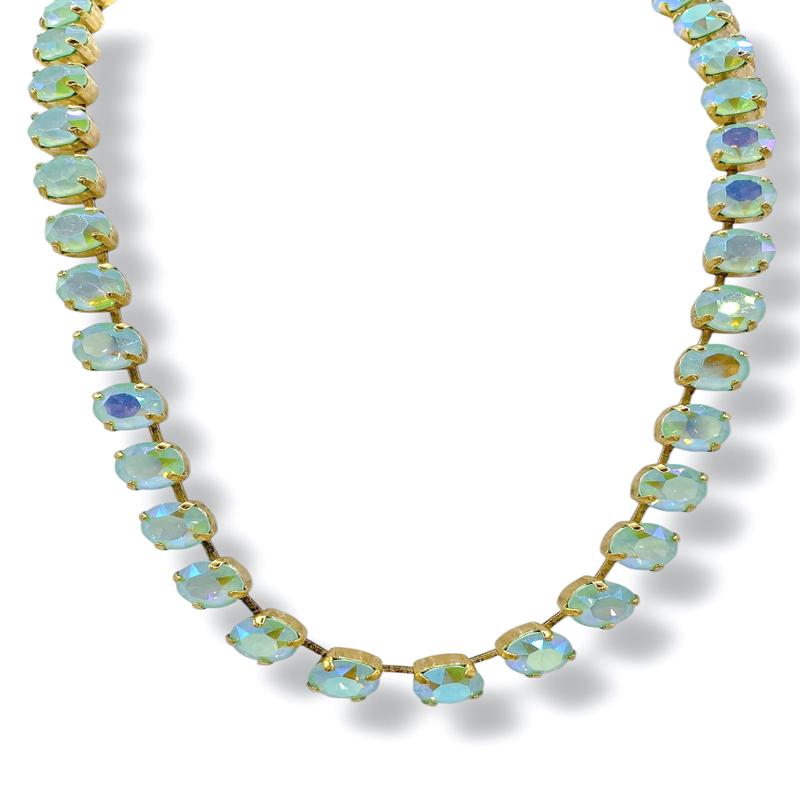 TOVA Oakland Soft Mint Ignite Glacier Blue Necklace