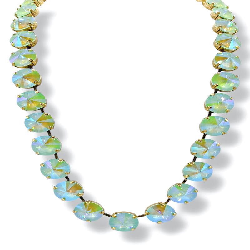 TOVA Sofia Soft Mint Ignite Glacier Blue Necklace