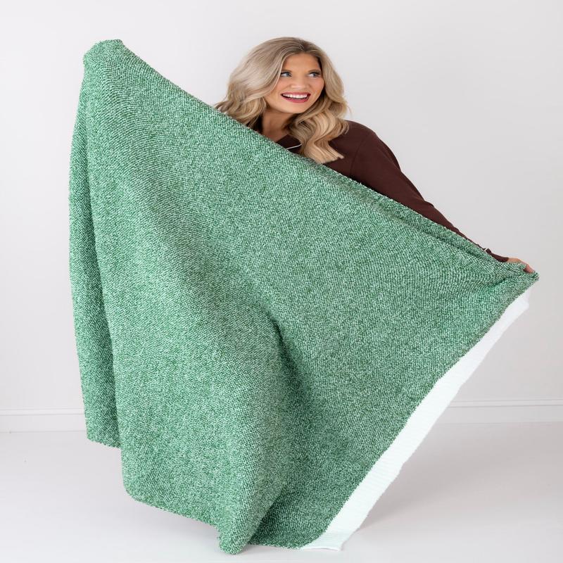 DOORBUSTER TWT Exclusive Heather Green Blanket