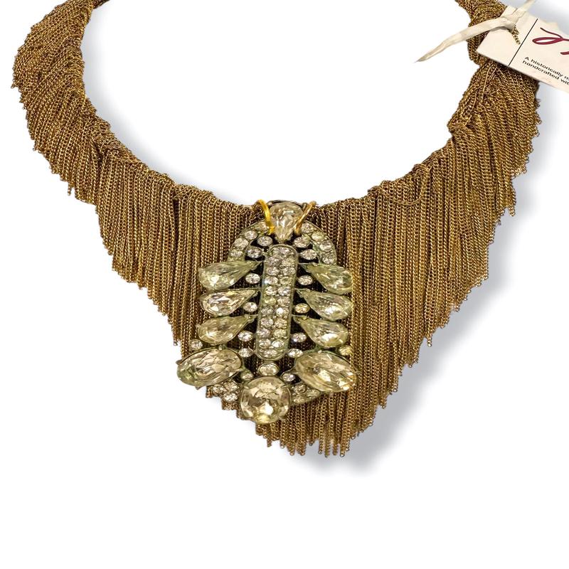 Made In The Deep South 1930s Signed Fur Clip Necklace