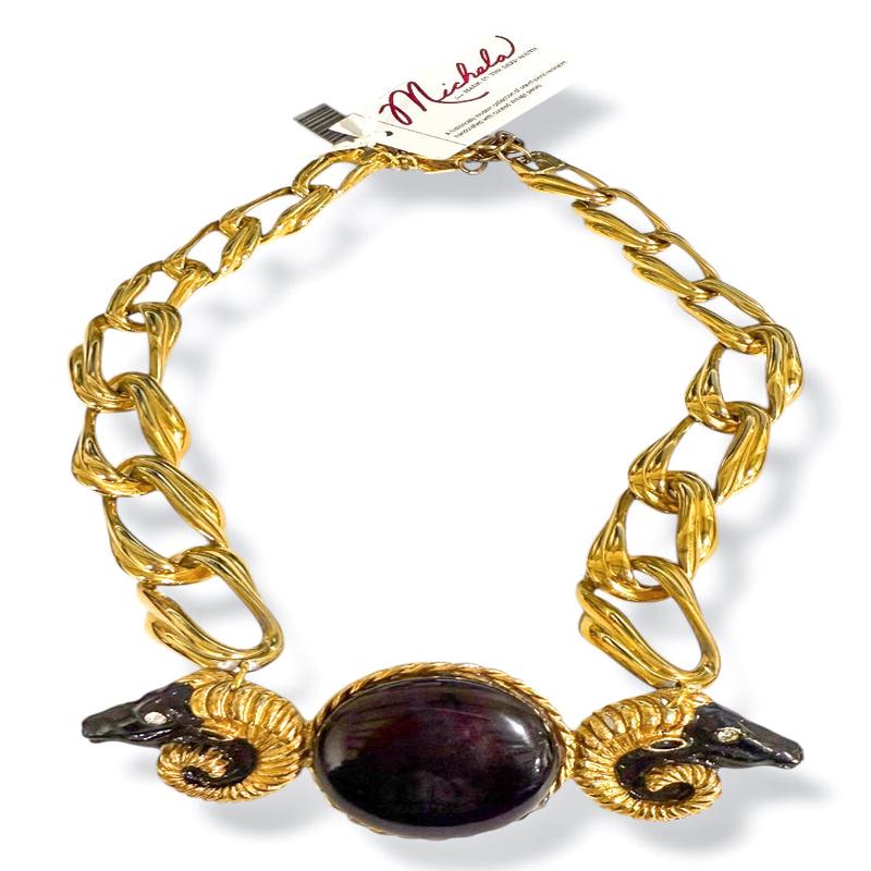 Made In The Deep South 1960s Large Link Necklace