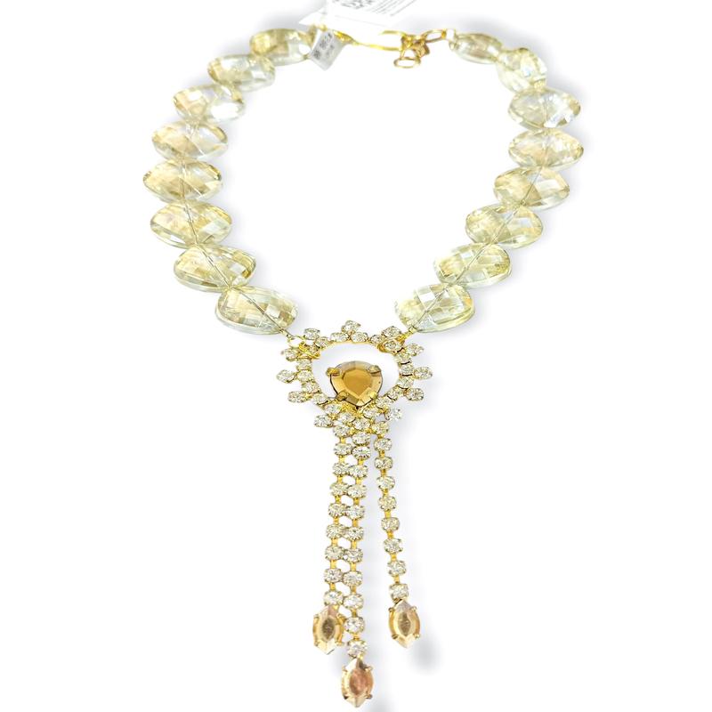 Made in the Deep South 1960s Pendant 1960s Crystal Bead Necklace