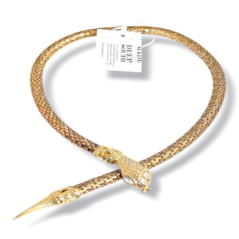Made in the Deep South 1960s Snake Choker Necklace