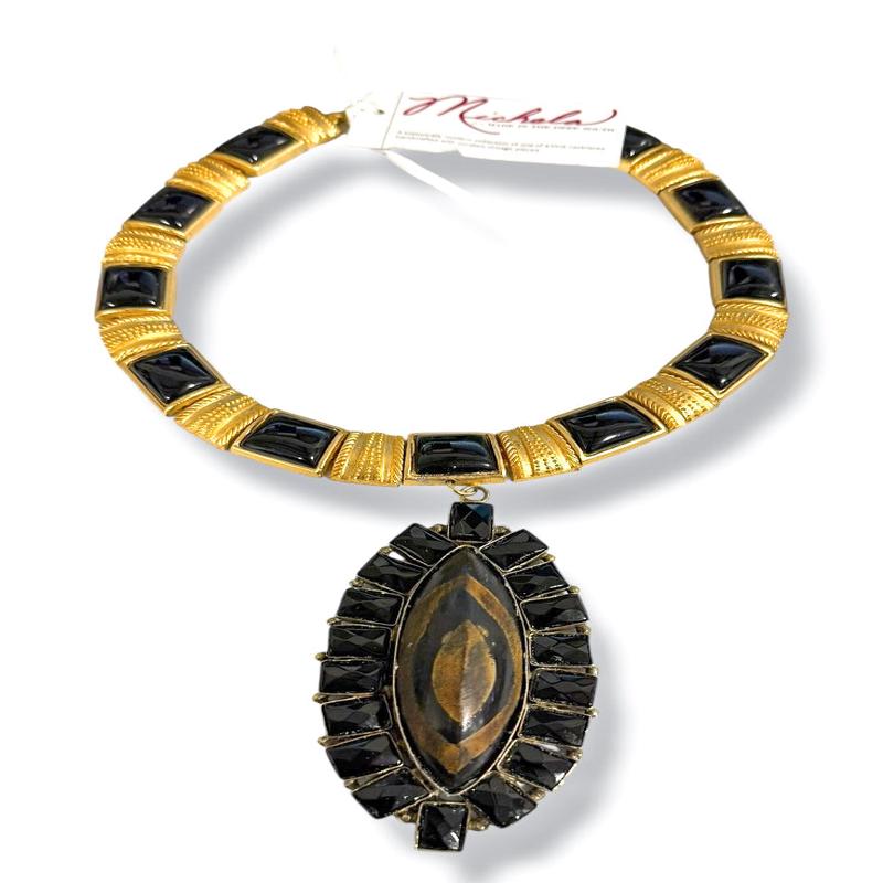 Made In The Deep South 1970s Horn Pendant Necklace