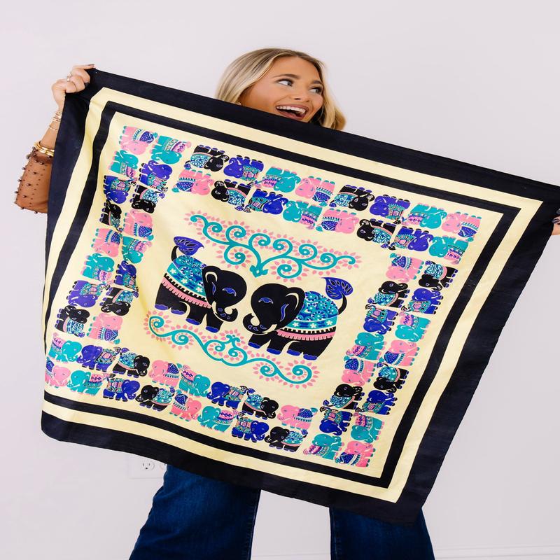 Made in the Deep South Vintage Thai Silk Scarf