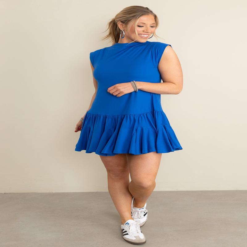 Sophia Sleeveless Royal Blue Mini Dress - FINAL SALE