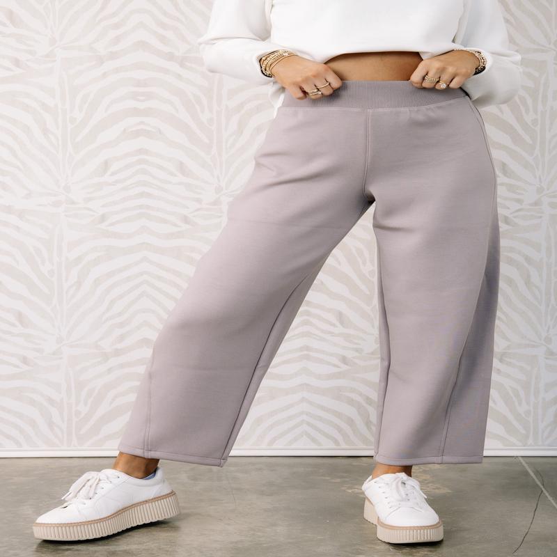 Spanx Airessentials Coastal Fog Luxe Barrel Pant
