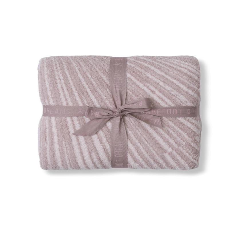 Barefoot Dreams Cozychic Covered In Prayer Dusty Mauve Throw Blanket