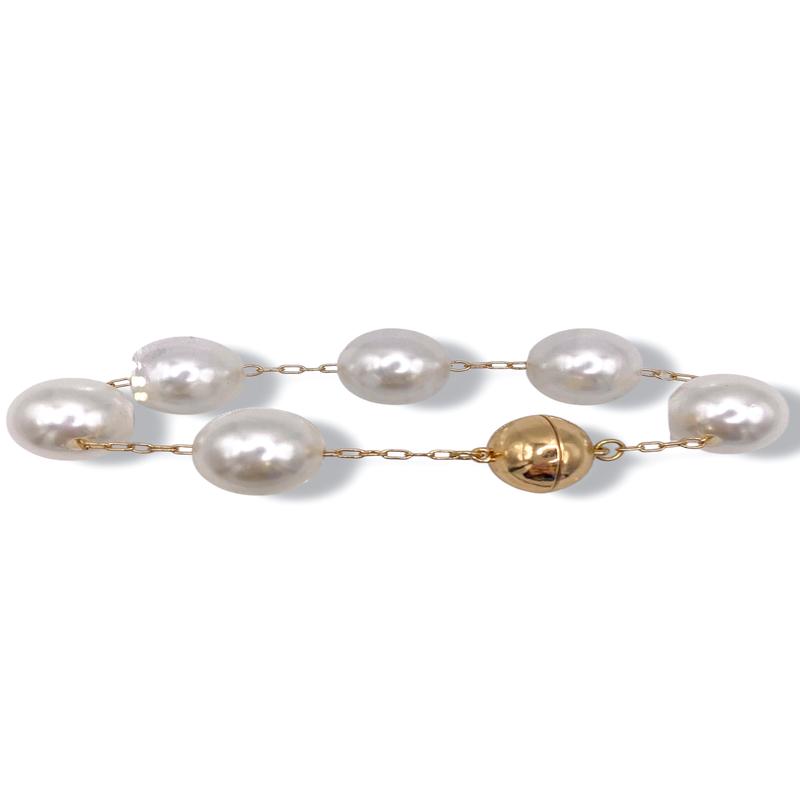 Connected To You Cream Chain Bracelet