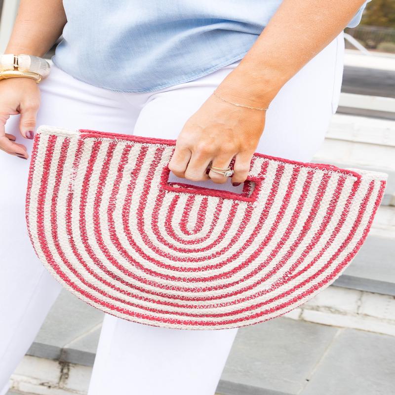 DOORBUSTER Ava Knitted Woven Tote Bag