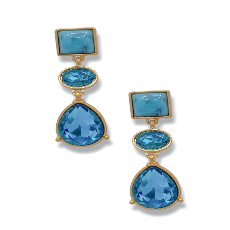 Feeling Blue Drop Earrings
