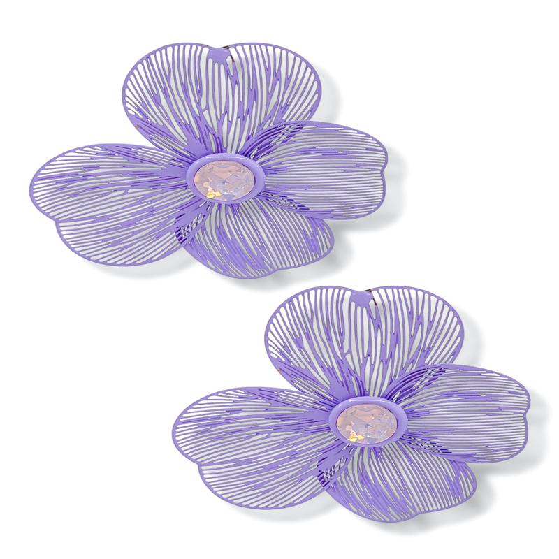 Fields of Flowers Purple Earrings - FINAL SALE