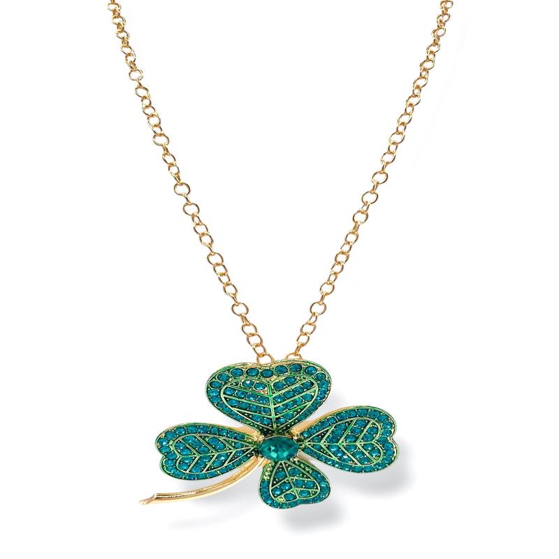 Good Luck 4 Leaf Clover Necklace