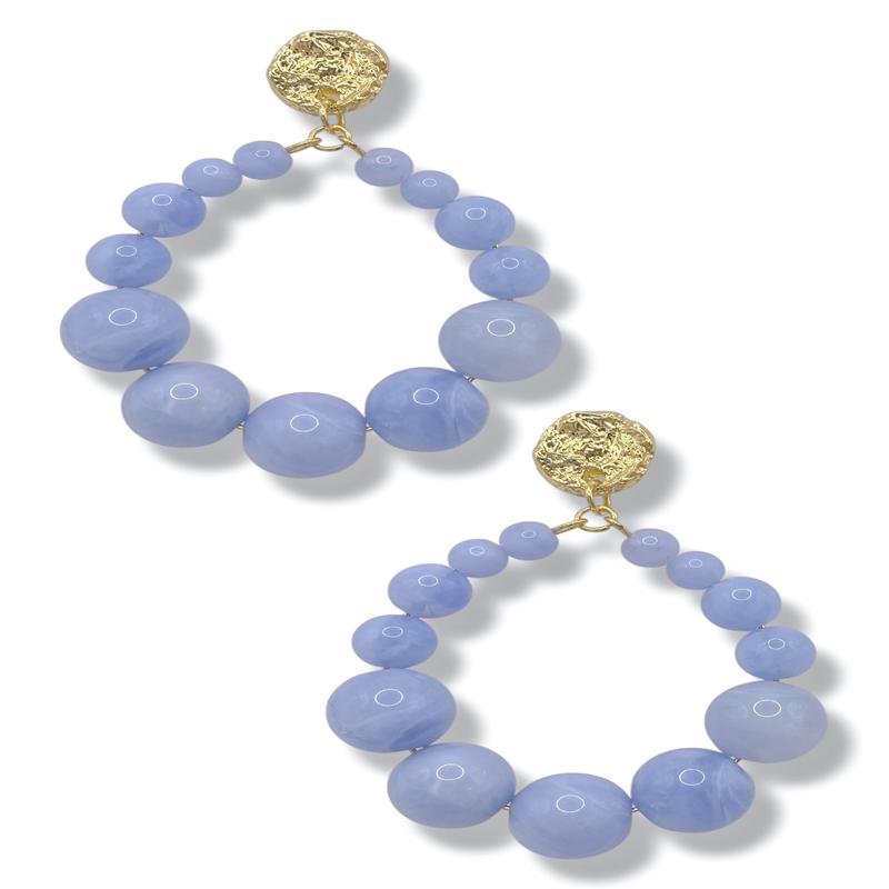 Hard To Understand Lt. Blue Earrings *Final Sale*