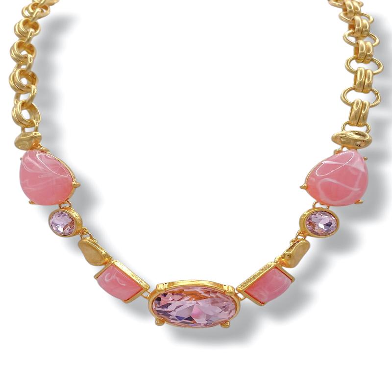 Kaleen Pink Stone Necklace