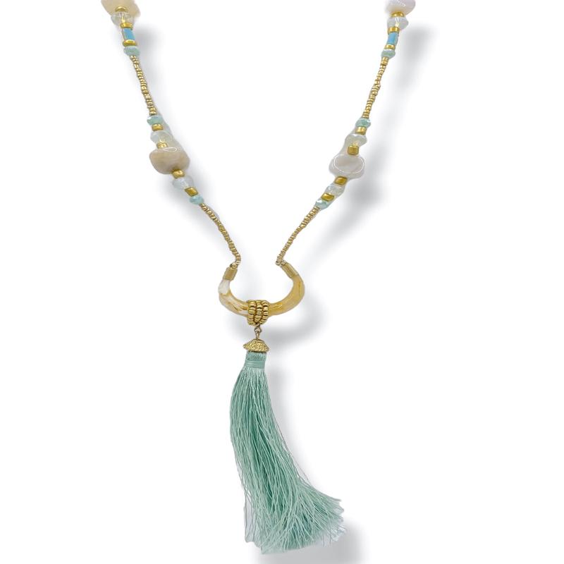 Lottie Horn & Tassel Necklace *Final Sale*