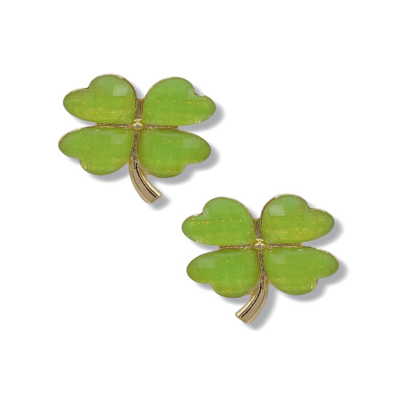 Lucky One 4 Leaf Clover Stud Earrings - FINAL SALE